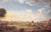 Panini, Giovanni Paolo View of Rome from Mt. Mario, In the Southeast Sweden oil painting artist
